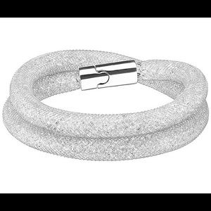 Swarovski stardust DELUXE double silver bracelet